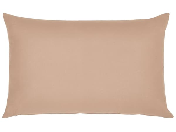 Set av 2 Prydnadskuddar Utomhus Polyester Sandbeige 50 x 70 cm Dragkedja Modern Design