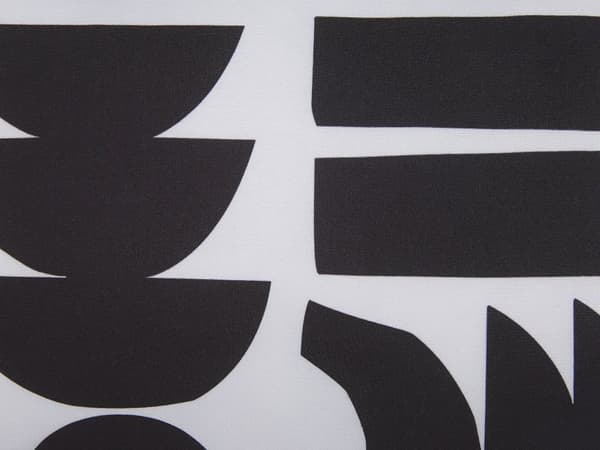 Prydnadskudde 2 st Vit Svart Polyester 45 x 45 cm Fyrkantig Modern Geometriskt mönster