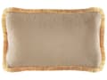Miniatyrbild 4 av 6: Prydnadskudde 2 st Beige Sammet 30 x 50 cm Tofsar Modern Klassisk Sovrum Vardagsrum