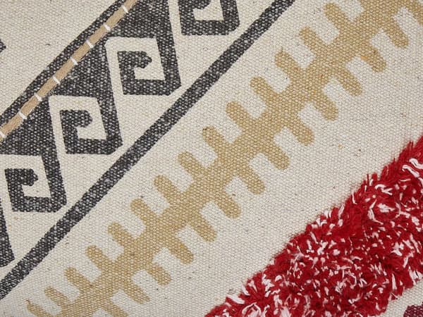 Prydnadskudde Flerfärgad 20 x 50 cm Boho-stil Geometriskt mönster
