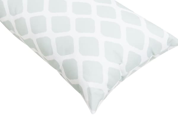 Set med 2 utomhuskuddar Mintgrönt och vit 40 x 70 cm Geometriskt diamantmönster Trädgårdskuddar inomhus utomhus