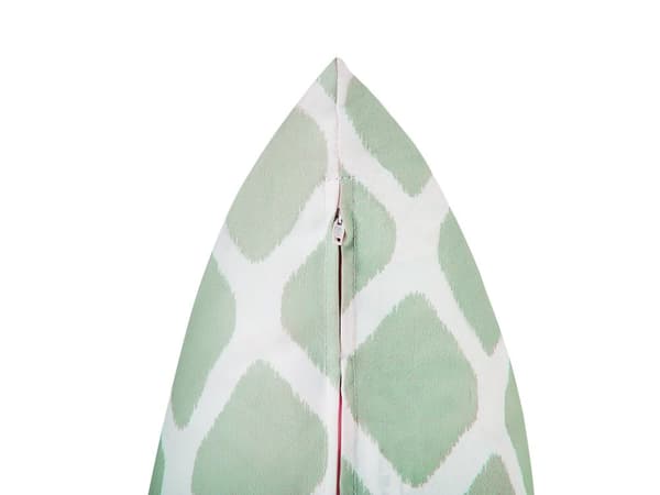 Set med 2 utomhuskuddar Mintgrönt och vit 40 x 70 cm Geometriskt diamantmönster Trädgårdskuddar inomhus utomhus