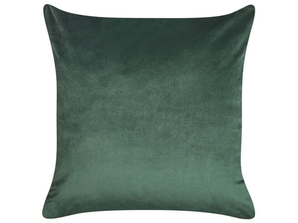 Set med 2 prydnadskuddar Grön Sammet 45 x 45 cm Ansiktsmotiv Glamour Dekor Hemtillbehör