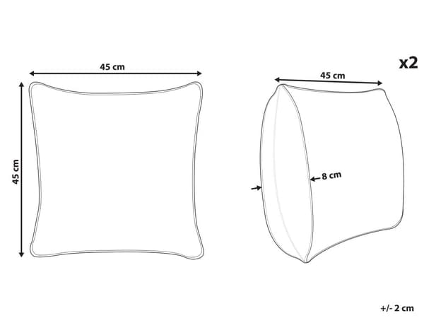 Set med 2 prydnadskuddar Olivgrön Sammet 45 x 45 cm Ögonmotiv Glamour Dekor Hemtillbehör
