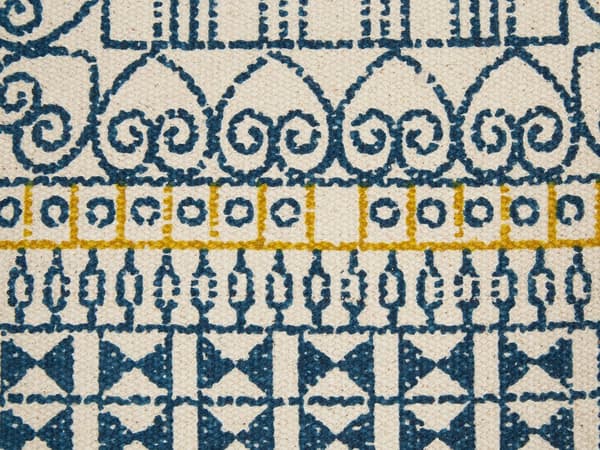 Set med 2 prydnadskuddar Flerfärgad Bomull 50 x 50 cm Geometriskt mönster Folietryck Boho Inredningstillbehör