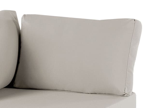 Utendørs putetrekk i beige stoffsett Sofa Sete Rygg Sideputetrekk