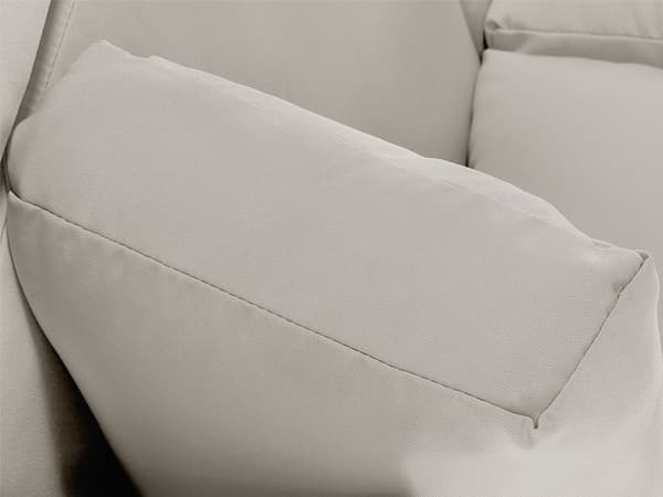 Utendørs putetrekk i beige stoffsett Sofa Sete Rygg Sideputetrekk
