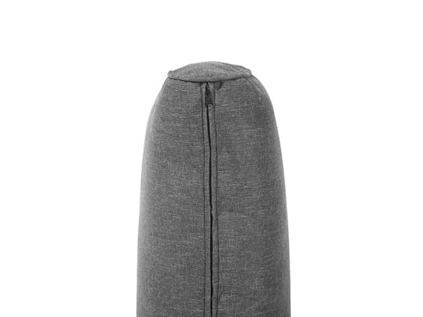 Hageputesett med Putevar for Utendørs Bruk Mørkegrå Polyester Utemøbler Hagesofa Ryggstøtte