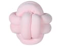 Miniatyrbilde 5 av 6: Pyntepute rosa 20 x 20 cm fløyel knutepute