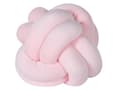Miniatyrbilde 1 av 6: Pyntepute rosa 20 x 20 cm fløyel knutepute