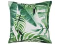 Miniatyrbilde 4 av 7: Sett med 2 hageputer Grønt bladmotiv Polyester firkantet 45 x 45 cm Vannbestandig Moderne design
