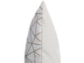 Miniatyrbilde 7 av 8: Sett med 2 Pynteputer Gull Bomull med Trekantmønster 45 x 45 cm Geometrisk nett Moderne dekortilbehør