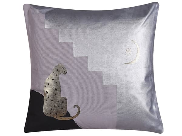 Sett med 2 pynteputer Flerfarget 45 x 45 cm Dyremotiv Gepard Dekorasjon Tilbehør Moderne Glam Stue Soverom