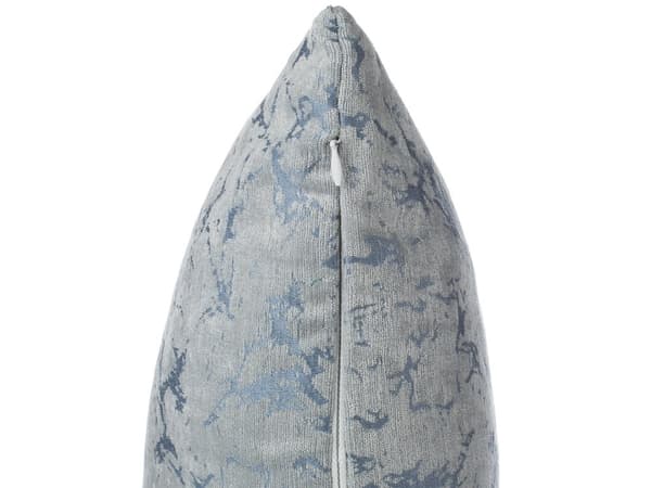 Sett med 2 Pynteputer Grå Polyester med Krakeleringseffekt 45 x 45 cm Abstrakt Dekorativt Tilbehør