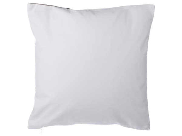 Sett med 2 Dekorative Puter Grått Stoff Rektangelmønster 45 x 45 cm Geometrisk trykk