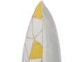 Miniatyrbilde 6 av 8: Sett med 2 pynteputer Gul Bomull 45 x 45 cm Geometrisk mønster Dekorasjon Tilbehør Moderne