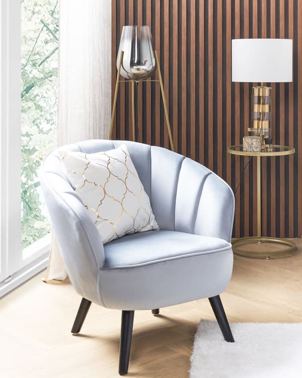 Sett med 2 Pynteputer Hvit Bomull 45 x 45 cm Quatrefoil Mønster Folietrykk Marokkansk Glamour Dekor Tilbehør