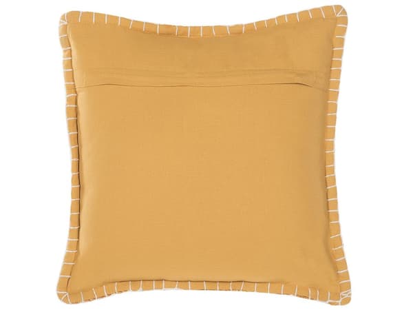 Dekorativ Pute Gul Flermønster 45 x 45 cm Blomster Diamant Geometrisk Retro Boho Innredning Tilbehør