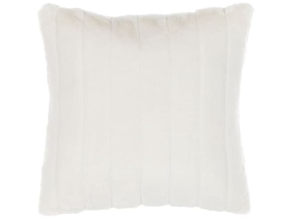 Sett med 2 Pynteputer Hvit polyester 45 x 45 cm glidelås Stue Soverom