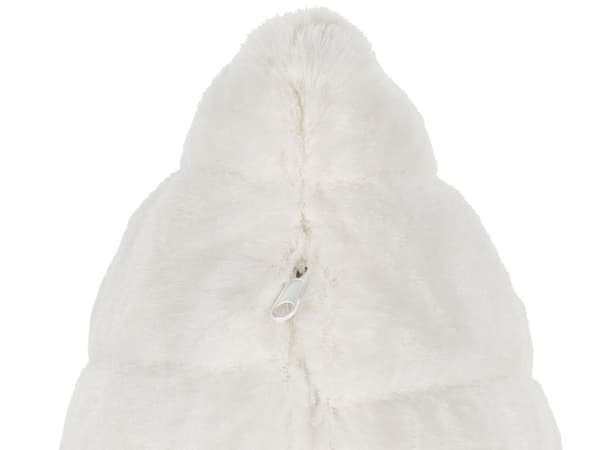 Sett med 2 Pynteputer Hvit polyester 45 x 45 cm glidelås Stue Soverom