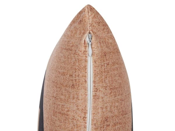 Dekorativ Pute Beige Fløyel 45 x 45 cm Jack-O-Lanternmønster Firkantet Moderne Halloween Dekor
