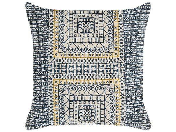 Sett med 2 Pynteputer Flerfarget Bomull 50 x 50 cm Geometrisk Mønster Folietrykk Boho Dekortilbehør