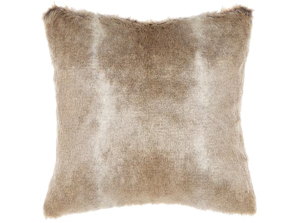 Sett med 2 Puter Brune 45 x 45 cm Glidelås Stue Soverom Pels