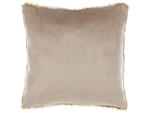 Sett med 2 Puter Brune 45 x 45 cm Glidelås Stue Soverom Pels