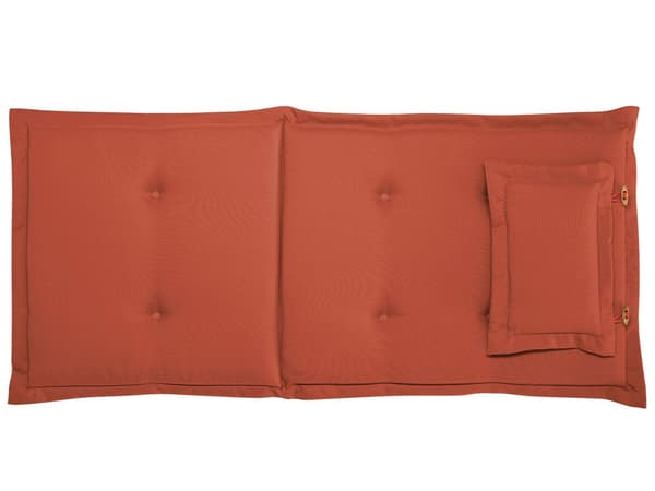 Hageputesett med 6 Puter Rød Polyester Seteryggpute Moderne Design
