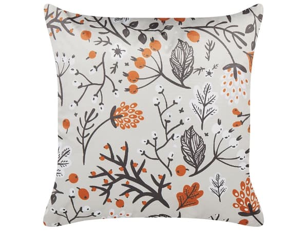 Prydnadskudde Flerfärgad Polyester Sammet 45 x 45 cm Höstmotiv Avtagbara Kuddfodral med Fyllning Bohemisk Stil