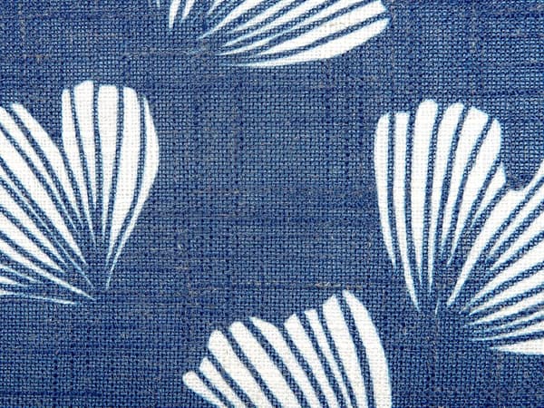 Set med 2 Prydnadskuddar Mörkblå Polyester 45 x 45 cm Lövtryck Ginkgo Biloba Glamour Pompoms Dekortillbehör