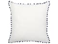Miniatyrbilde 5 av 7: Sett med 2 pynteputer Blå Hvit Polyester 45 x 45 cm Bladmønster Dekorasjon Tilbehør Glamour Stue Soverom