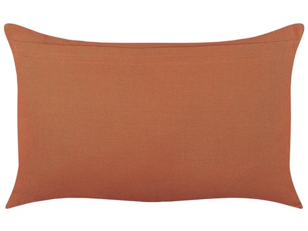 Prydnadskudde Orange Bomull 35 x 55 cm Geometriskt mönster Boho Inredningstillbehör