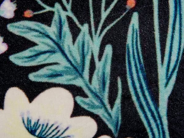 Set med 2 Dekorativa Kuddar Svart Grön Bomull 45 x 45 cm Sammet Blommigt Motiv Fransar Modern Glamour Dekor
