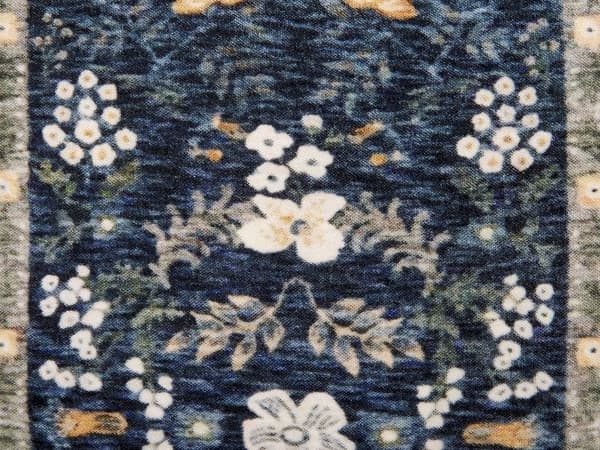 Set med 2 Dekorativa Kuddar Flerfärgad Bomull 45 x 45 cm Sammet Blommigt Motiv Fransar Modern Glamour Dekor