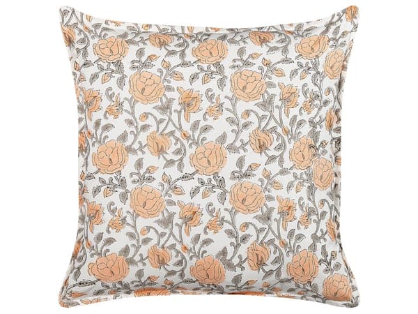 Sett med 2 pynteputer Flerfarget Bomull 45 x 45 cm Blomstermønster Roser Tilbehør Dekorasjon