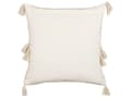 Miniatyrbilde 4 av 6: Pyntepute Beige Bomull 45 x 45 cm Geometrisk Mønster Blokktrykt Boho Dekortilbehør Glidelås