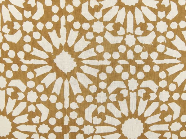 Set med 2 Dekorativa Kuddar Beige Bomull Geometriskt Mönster 45 x 45 cm Folkkultur Design Dekor Tillbehör