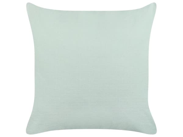 Dekorationskudde Ljusgrön Bomull 45 x 45 cm med Tofsar Bohemisk Design Dekor Tillbehör