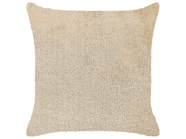 Dekorativ Kudde Beige Polyester 45 x 45 cm Bohemisk Design Dekor Tillbehör