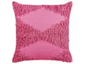 Miniatyrbild 4 av 7: Set med 2 Dekorativa Kuddar Rosa Bomull 45 x 45 cm Geometriskt Mönster Bohemisk Dekor Tillbehör