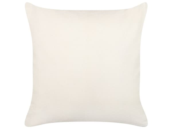 Set med 2 Dekorativa Kuddar Vit och Blå Bomull 45 x 45 cm med Tofsar Bohemisk Dekor Tillbehör
