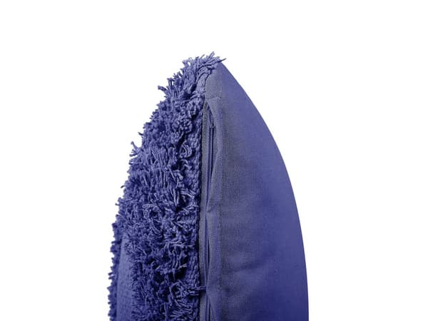 Set med 2 Dekorativa Kuddar Lila Bomull 45 x 45 cm Geometriskt Mönster Bohemisk Dekor Tillbehör