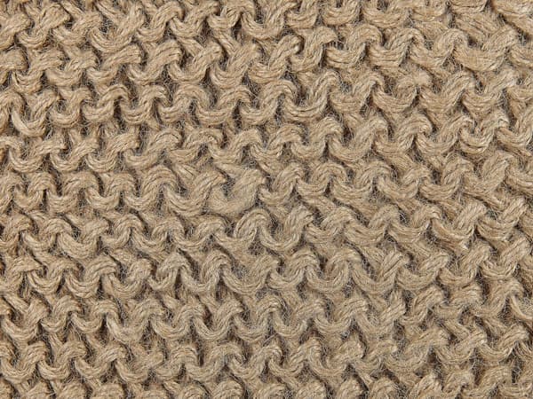 Sett med 2 pynteputer Beige Jute 45 x 45 cm Håndlaget Flettet Avtakbart trekk Bohemsk stil Dekorasjon