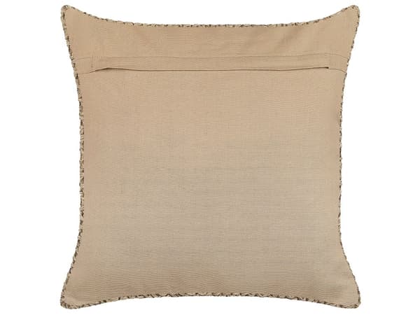 Pyntepute Beige Jute 45 x 45 cm Håndlaget Flettet Avtakbart trekk Bohemsk stil Dekorasjon