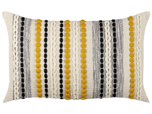 Set med 2 Prydnadskuddar Flerfärgad Bomull 40 x 60 cm Kraftig Fyllning Modern Boho Hemtillbehör Textilier Vardagsrum Sovrum