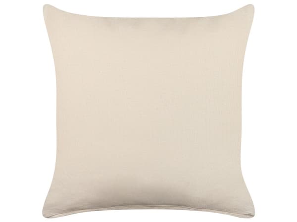Pyntepute Beige Bomull 45 x 45 cm Frynser Boho Dekorasjon Tilbehør Stue Soverom