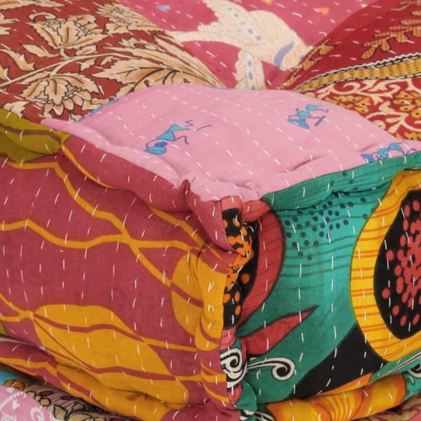 vidaXL modulsofa med pude stof patchwork