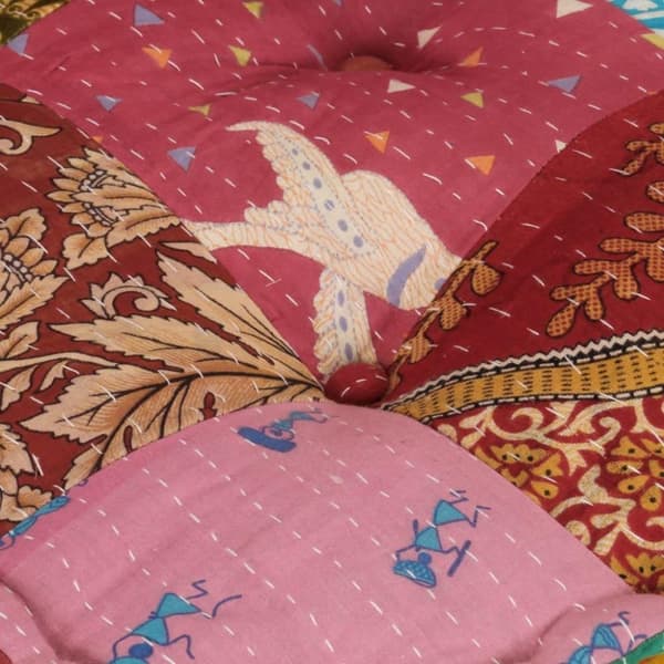 vidaXL modulsofa med pude stof patchwork