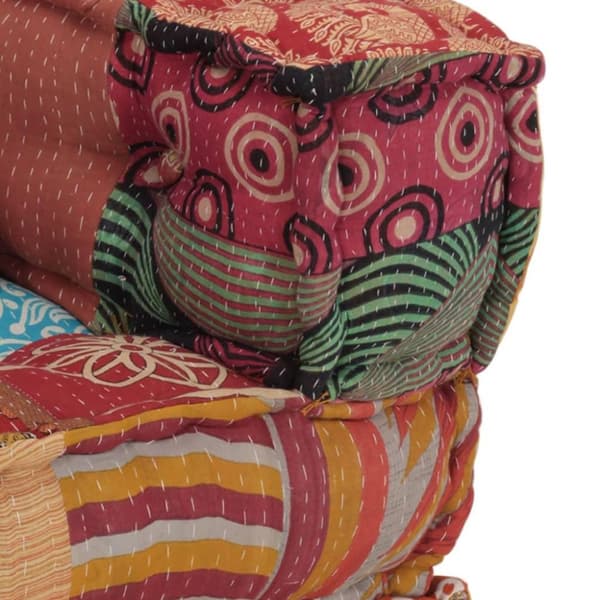 vidaXL modulsofa med pude stof patchwork